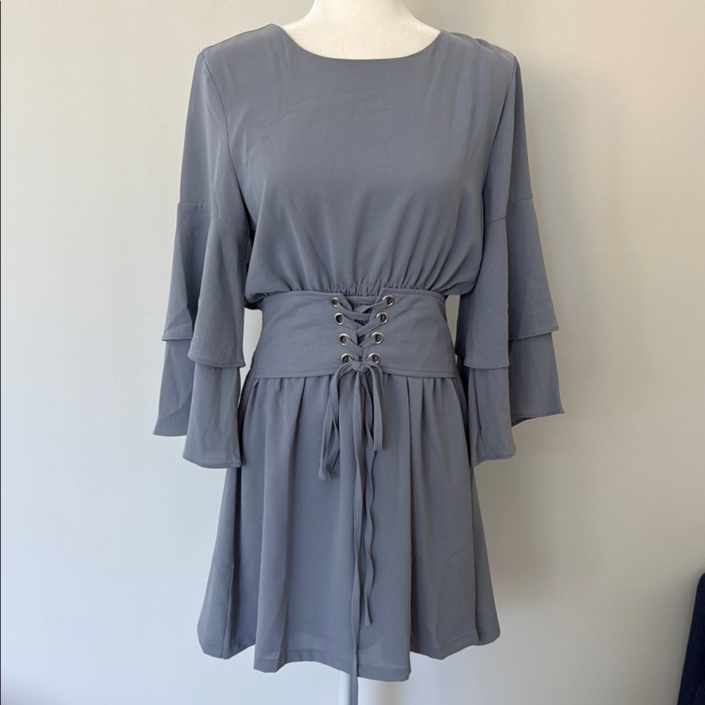 Elegant Gray Women's Dress